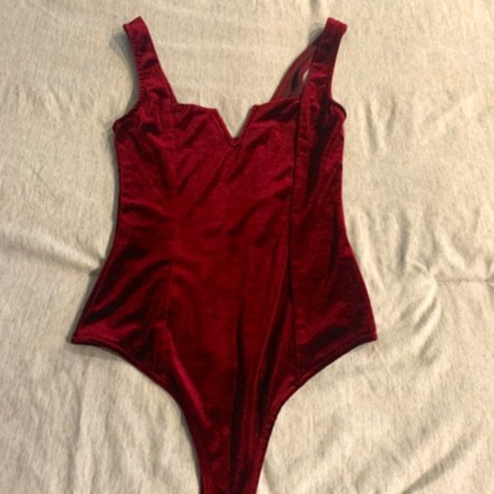 Womens XS velvet bodysuit